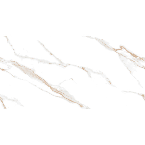 Калакатта Шарп Голд Керамогранит белый 60х120 полированный